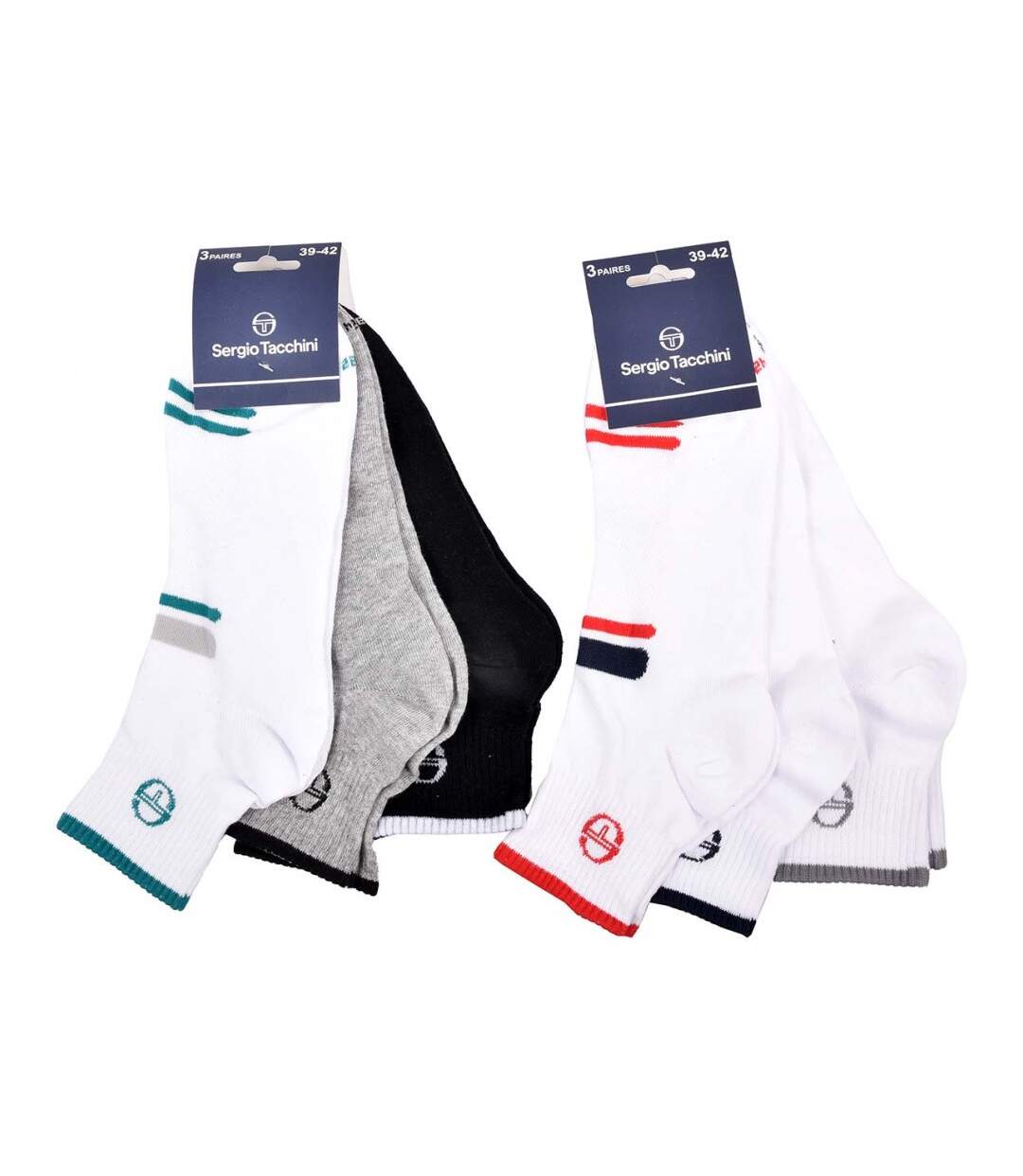 Chaussettes SERGIO TACCHINI QUARTER - Pack de 6-4