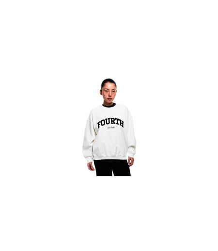 Sweat Motif/style Logo Leon Femme Blanc 4th & Reckless