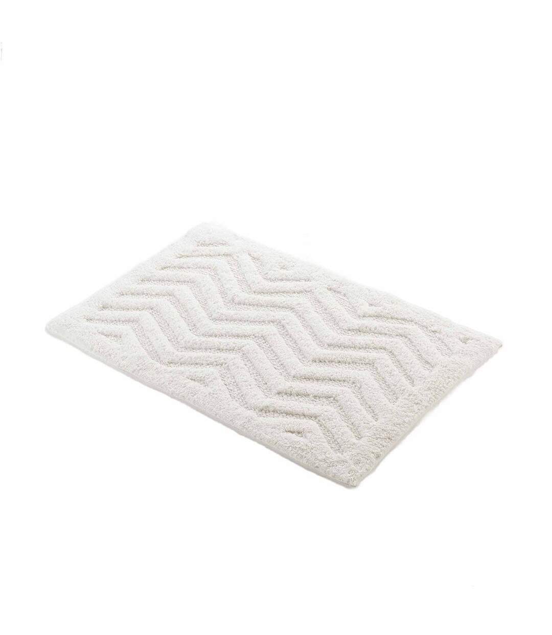 Tapis de Bain Jacquard Angelis 50x80cm Blanc-4