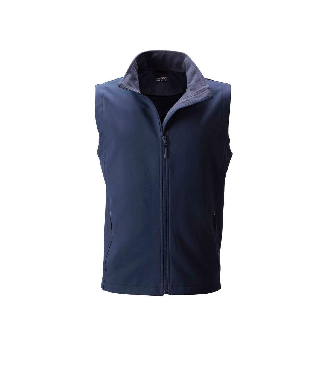 Gilet sans manches micropolaire softshell - JN1128 - bleu marine - Homme-1