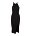 Robe Mi-longue Femme Noir Urban Classics-1