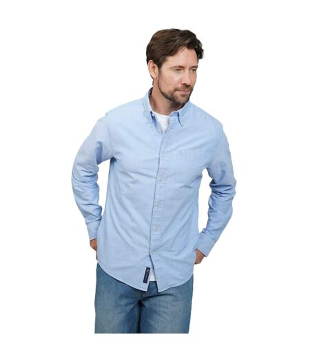 Mens Oxford Long-sleeved Shirt Sky Blue Howick