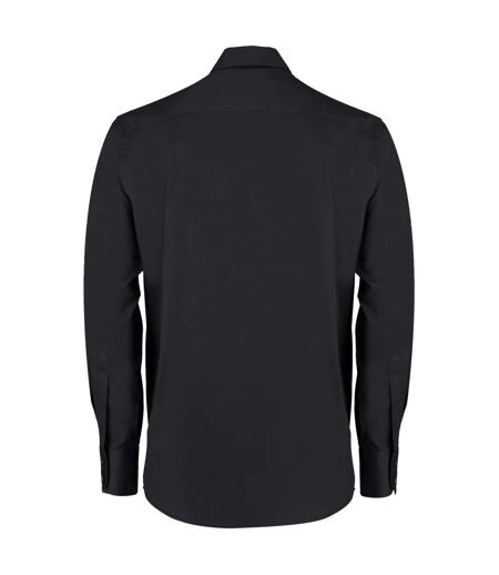 Chemise À Manches Longues Homme Noir Kustom Kit