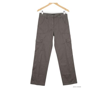 MAYFLOWER BEA1G - Pantalon Cargo Femme Gris : Style Ranger et Confort Coton