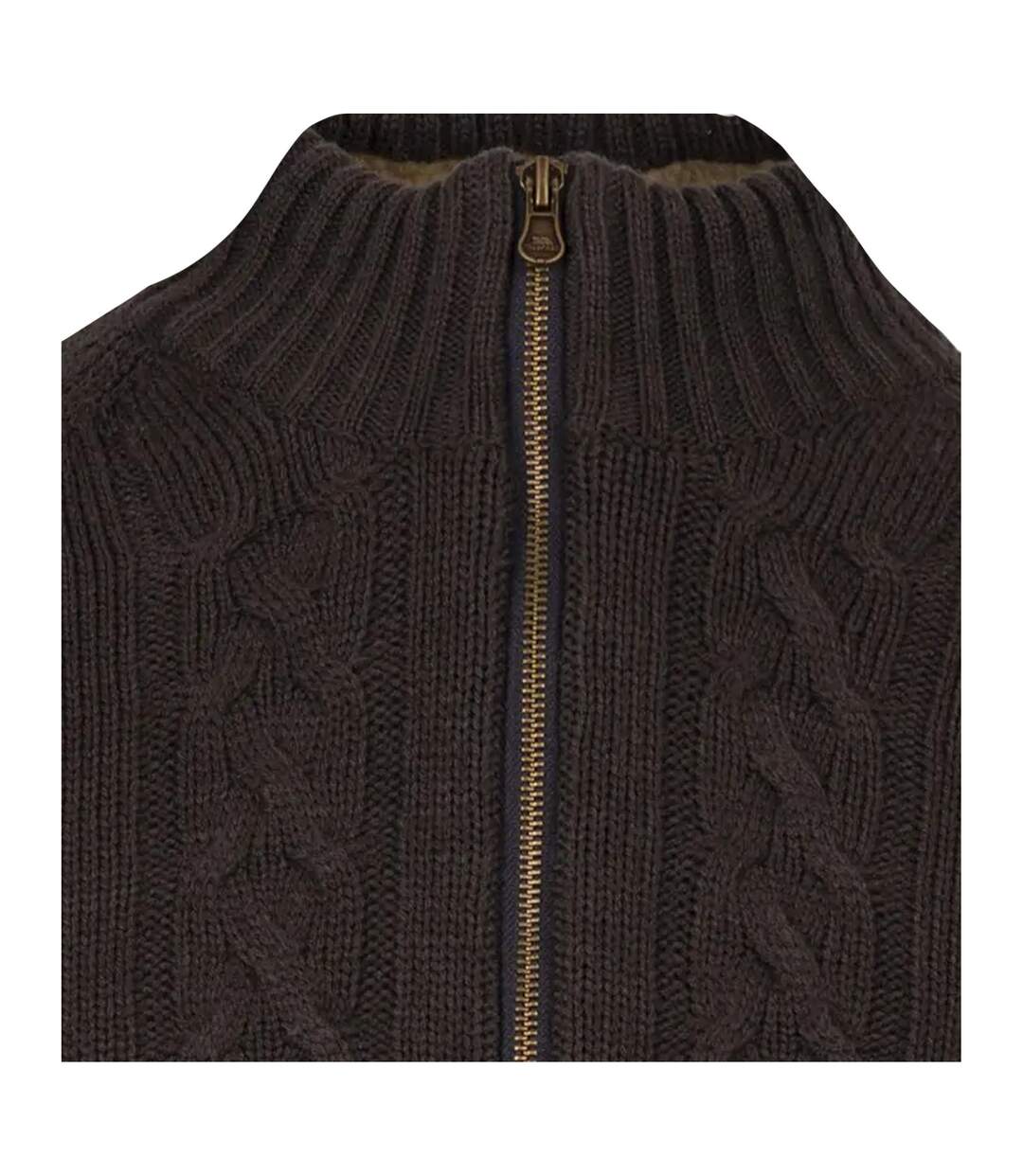 Mens Dipton Knitted Jacket Dark Grey Trespass-3