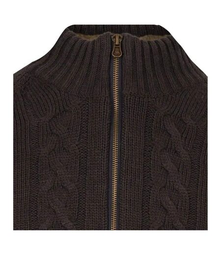 Mens Dipton Knitted Jacket Dark Grey Trespass