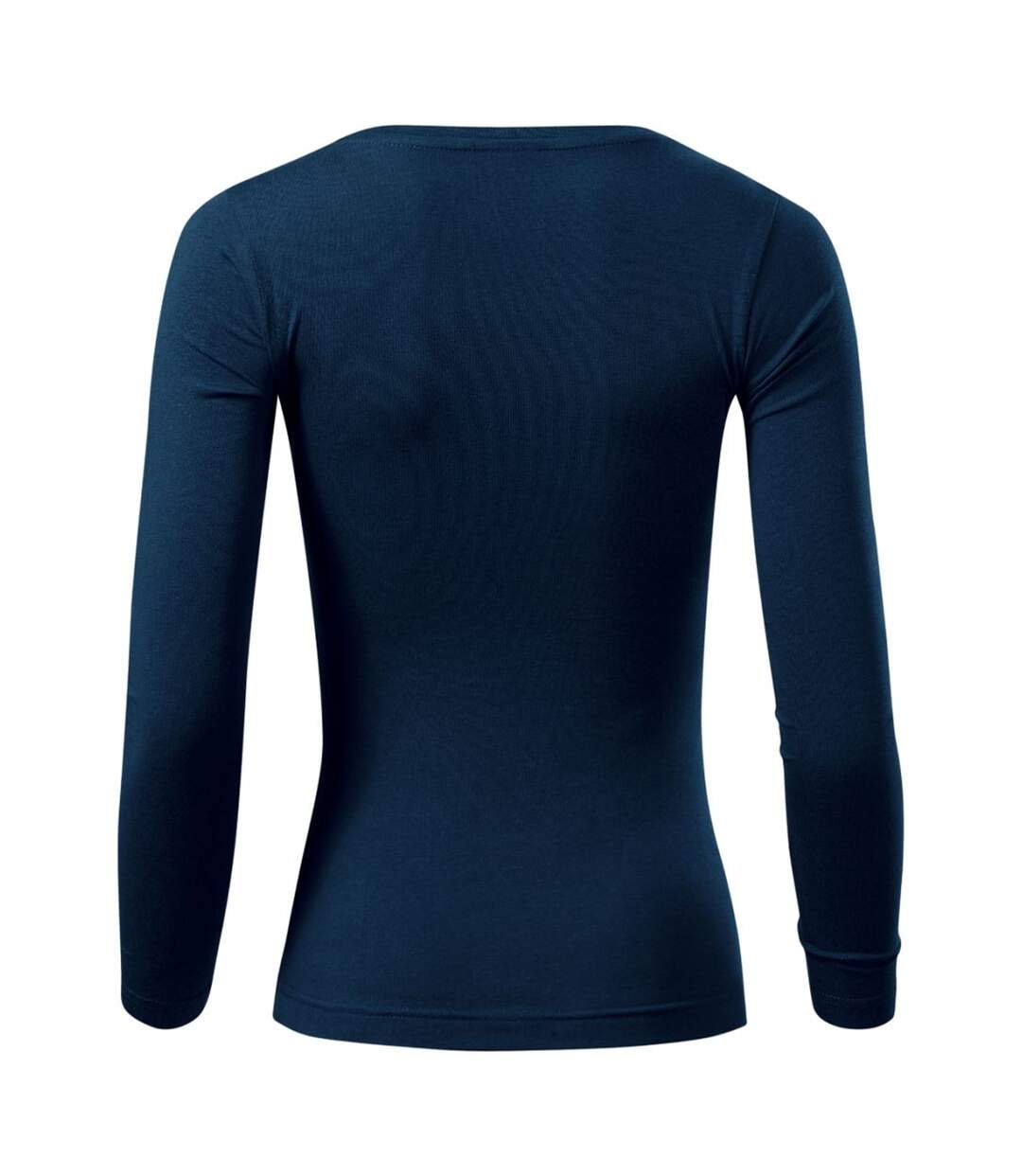 T-shirt Manches Longues Femme Bleu Marine Foncé Malfini-2