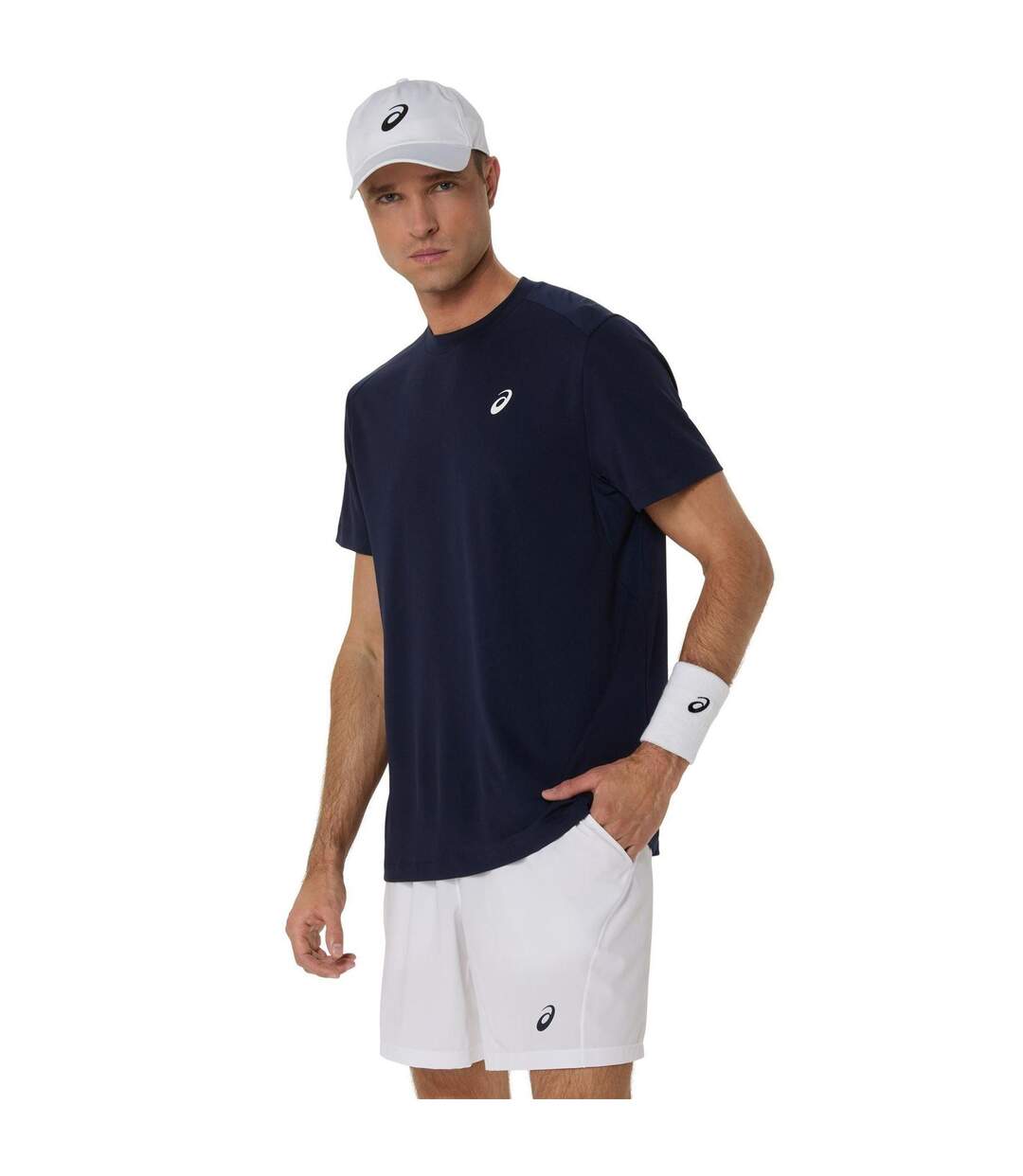 Mens Performance Tennis T-shirt Brilliant White Asics-2