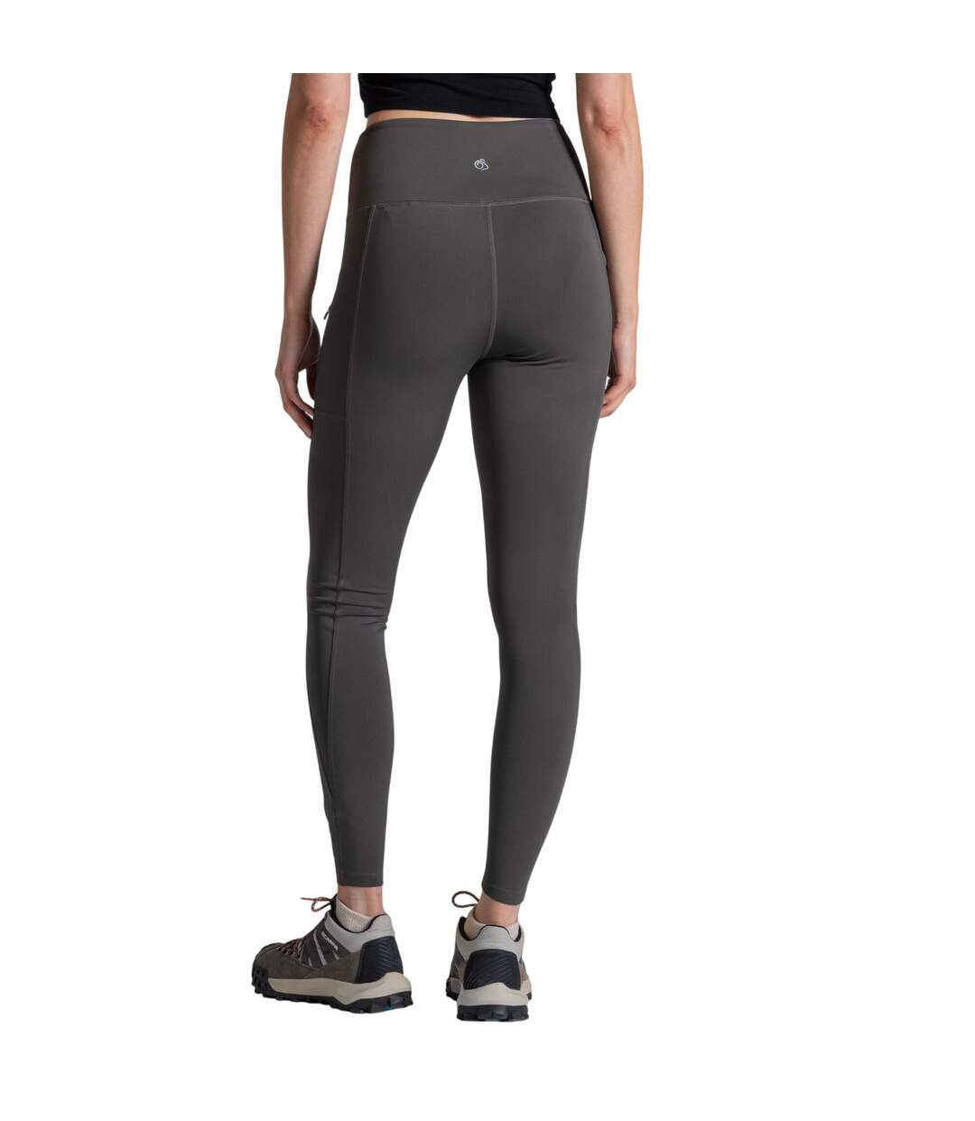 Legging Long À Taille Élastiquée Style Sportif Kiwi Pro Femme Gris Foncé Craghoppers-3