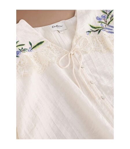 Blouse Motif/style Broderie Florale Femme Blanc Cath Kidston
