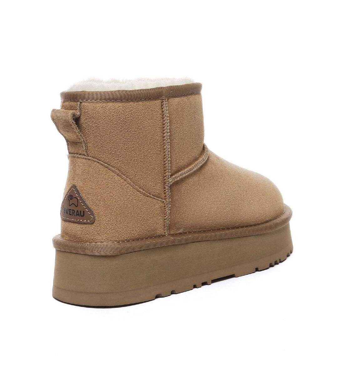 Bottes Mini Classic Femme Marron Gris EverAu-4