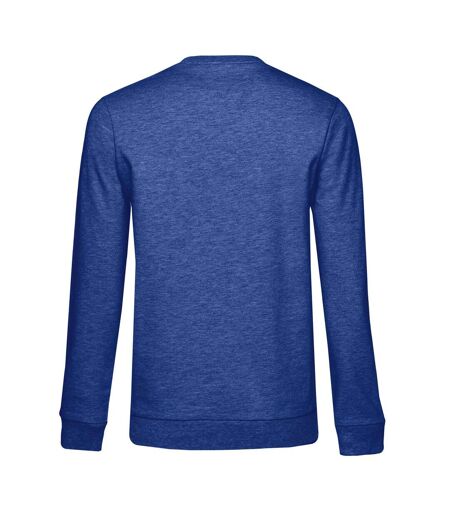 Sweat Manches Cousues Femme Bleu Roi Chiné B&C