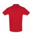 SOLS Mens Perfect Pique Short Sleeve Polo Shirt (Red)