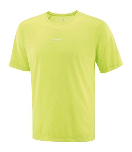 T-shirt Course À Pied Motif/style Logo Shakeout Core Homme Vert Clair Vif Salomon
