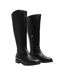 Womens/ladies Flat Knee-high Boots Black Where´s That From-2