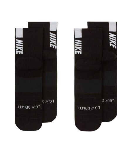 Lot De 2  Socquettes Adulte Noir Nike