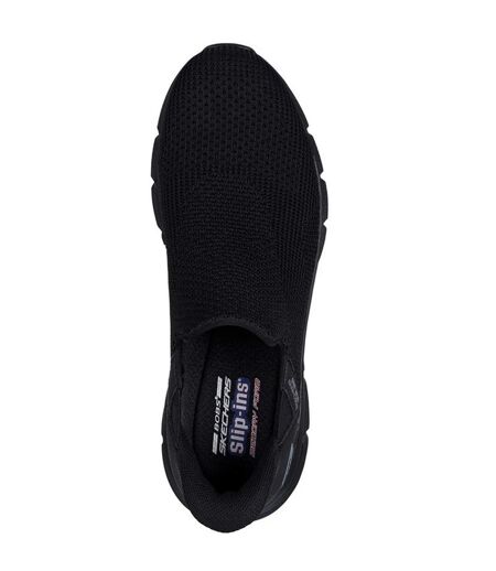 Mens bobs b flex resilient trainers black Skechers