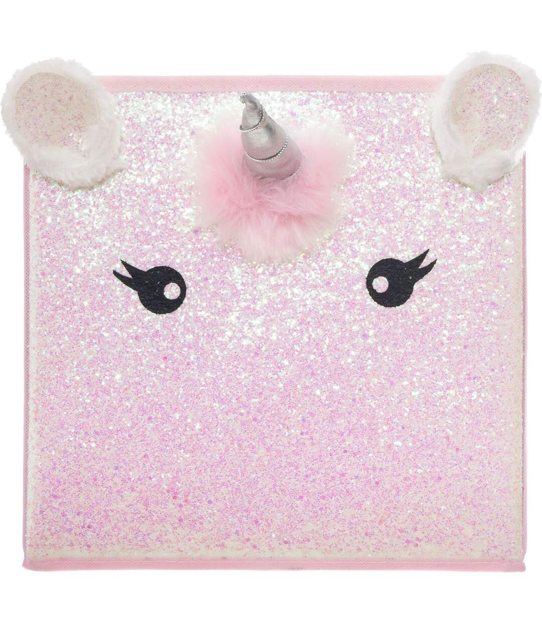 Bac de rangement Licorne Rose-2