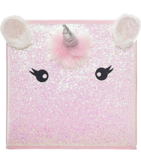 Bac de rangement Licorne Rose