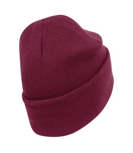 Bonnet À Revers En Coton Biologique Original Bordeaux Beechfield