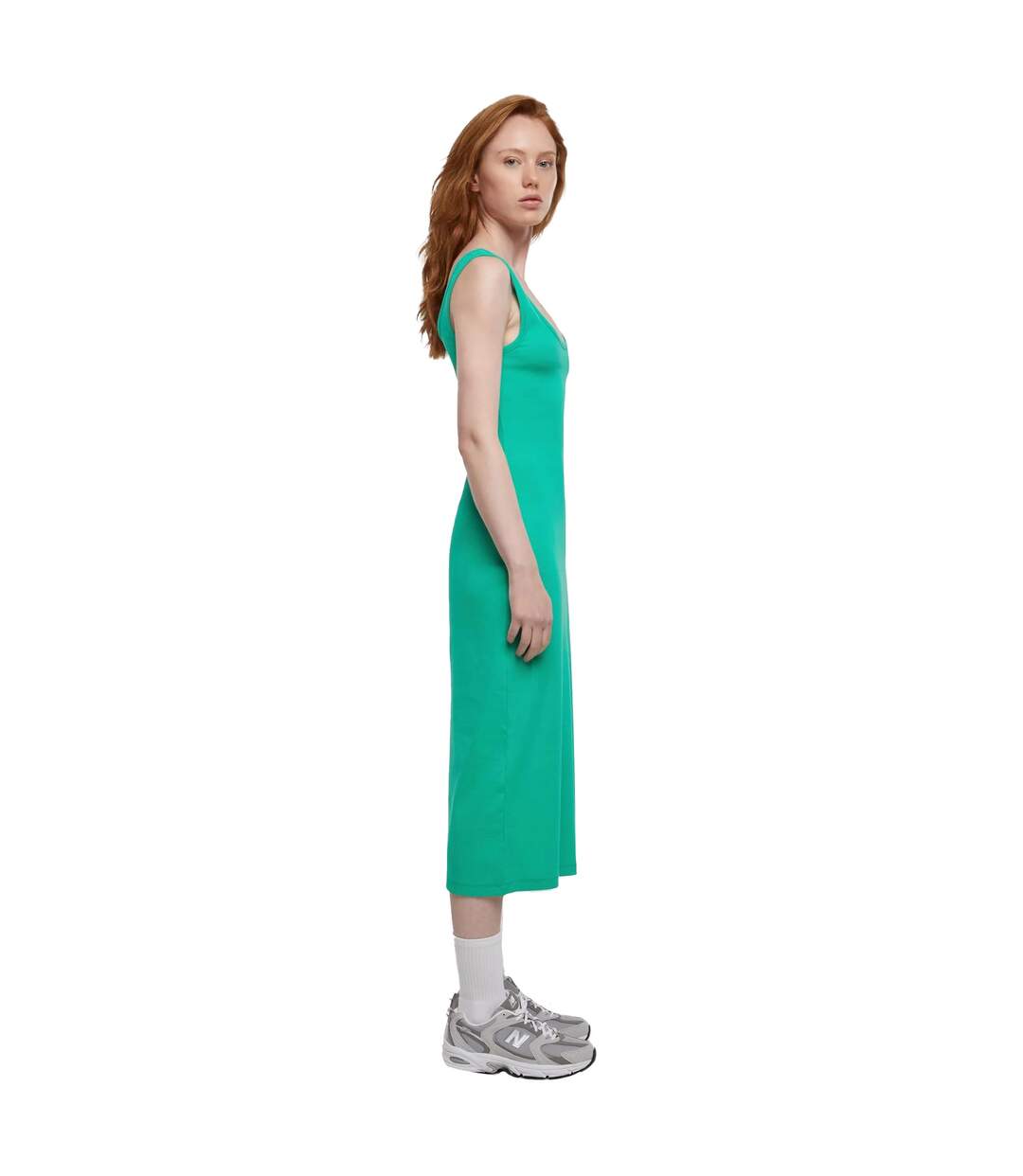 Robe Femme Vert Sombre Urban Classics-4
