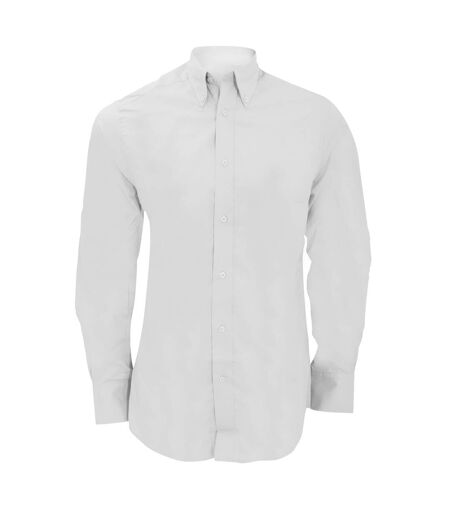 Chemise à manches longues homme blanc Kustom Kit