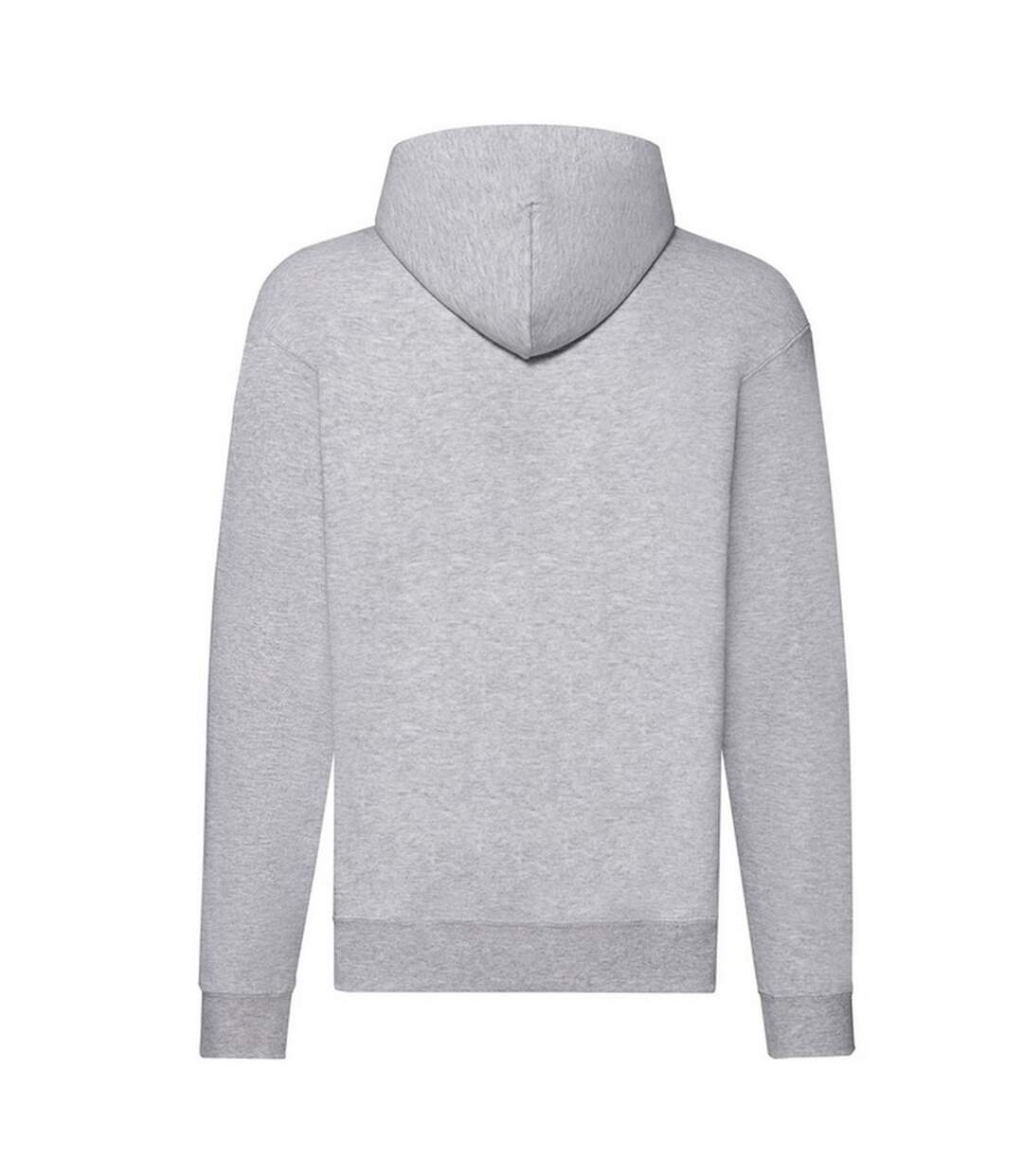 Veste À Capuche Classic Homme Gris Chiné Fruit Of The Loom-2