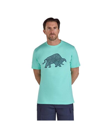 T-shirt Motif/style Taureau High Build Homme Menthe Raging Bull