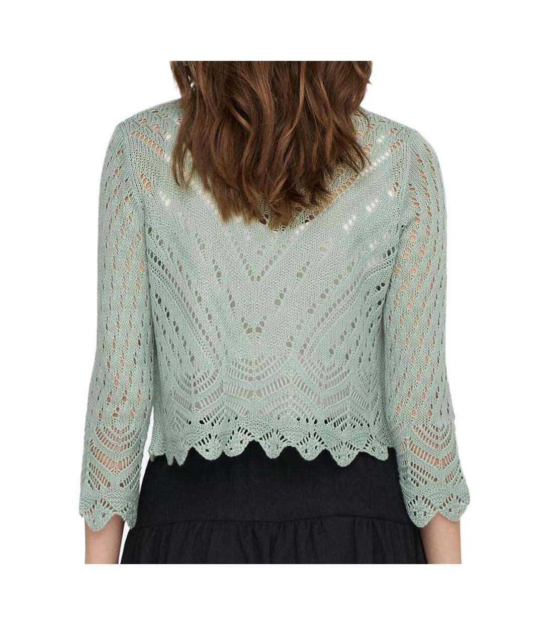 Cardigan vert femmejdy sun 3/4 cropped-2
