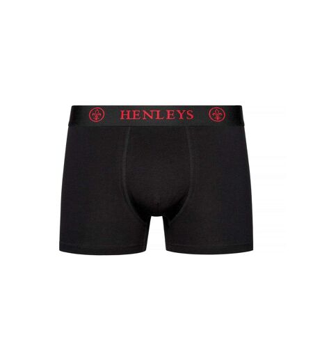 Pack of 3  Mens trilock boxer shorts  black Henleys