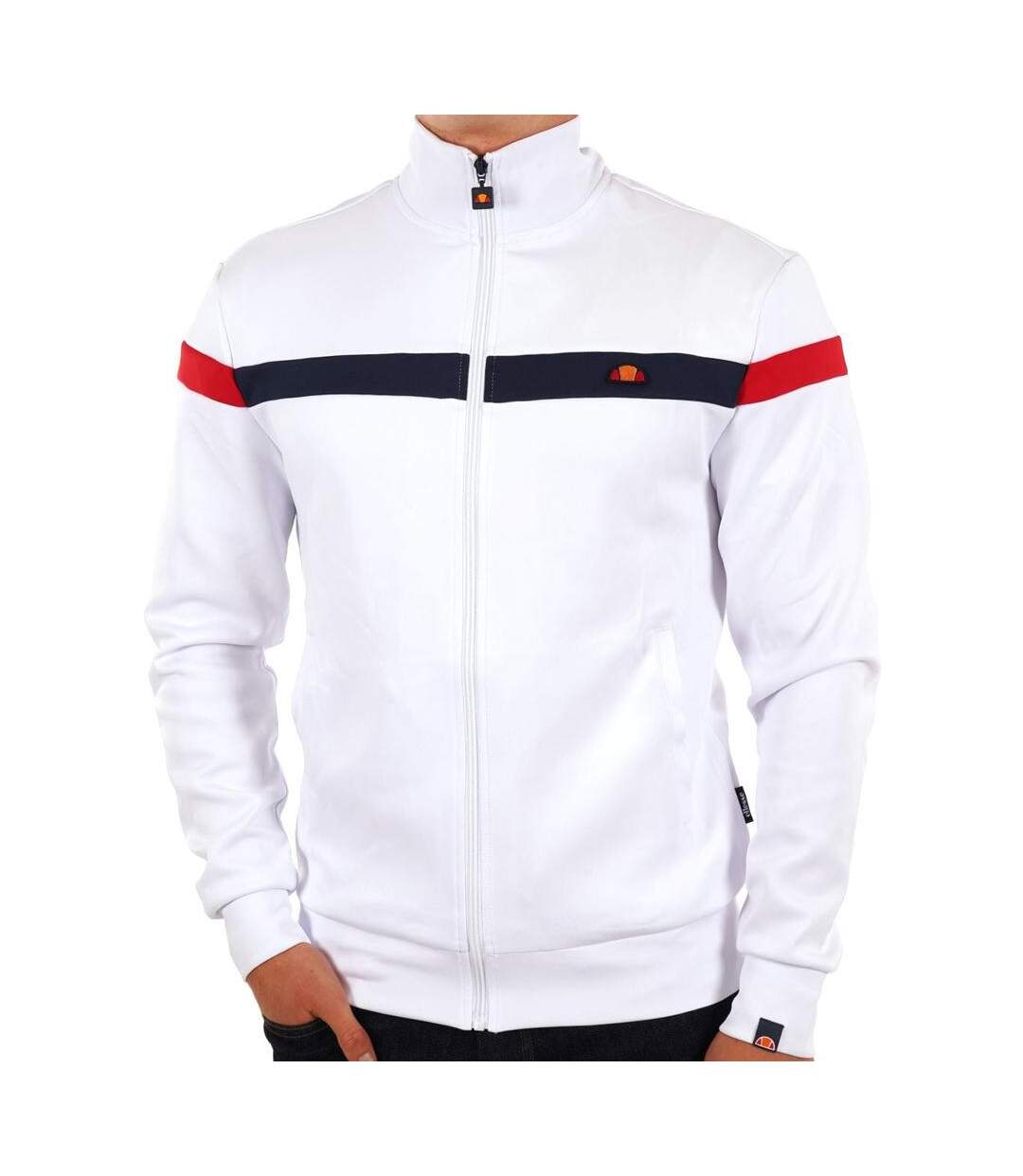 Veste Blanche Homme Ellesse Spinella Track Top - XS-1