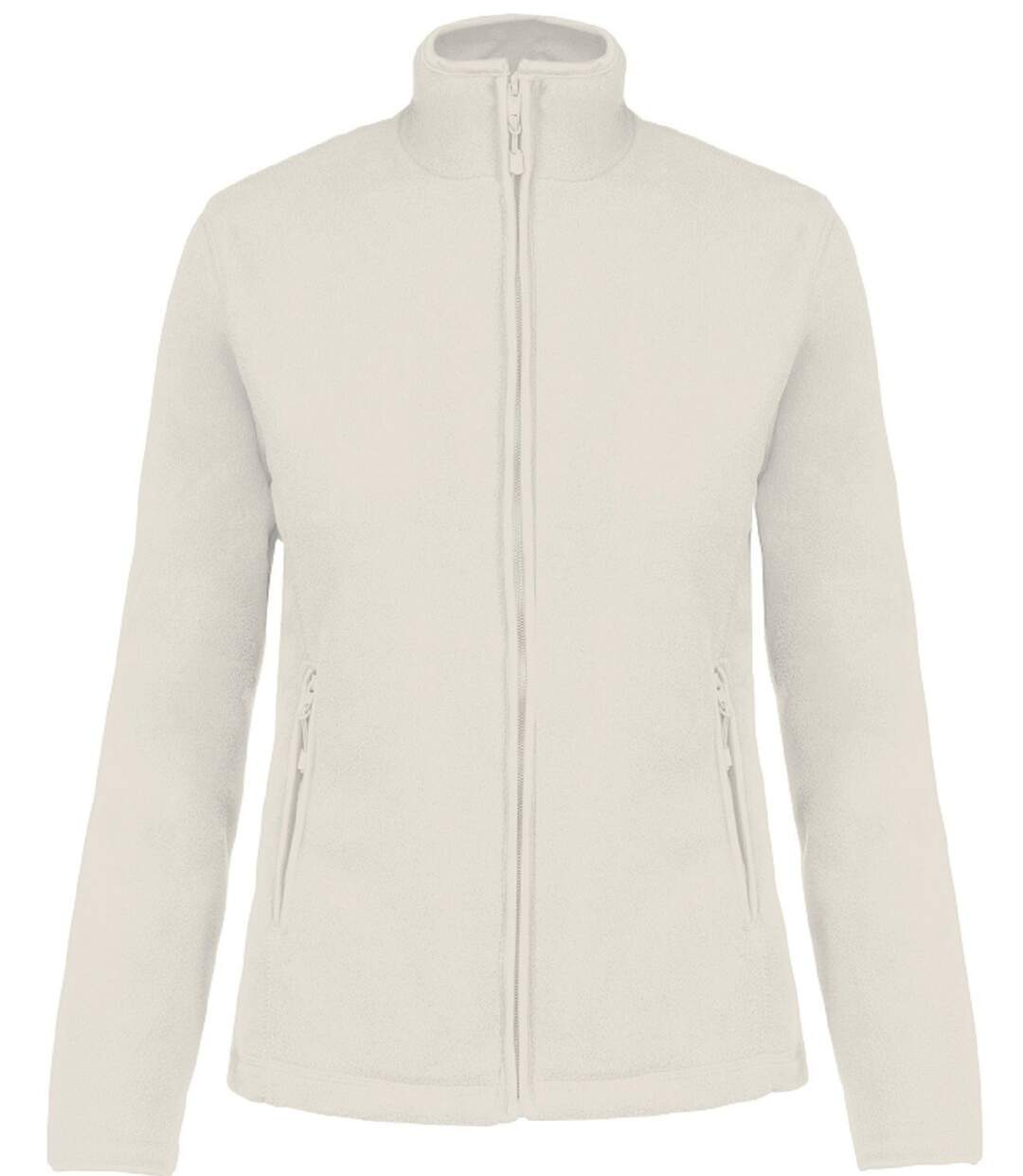 Veste micropolaire zippée - Femme - K907 - blanc cassé