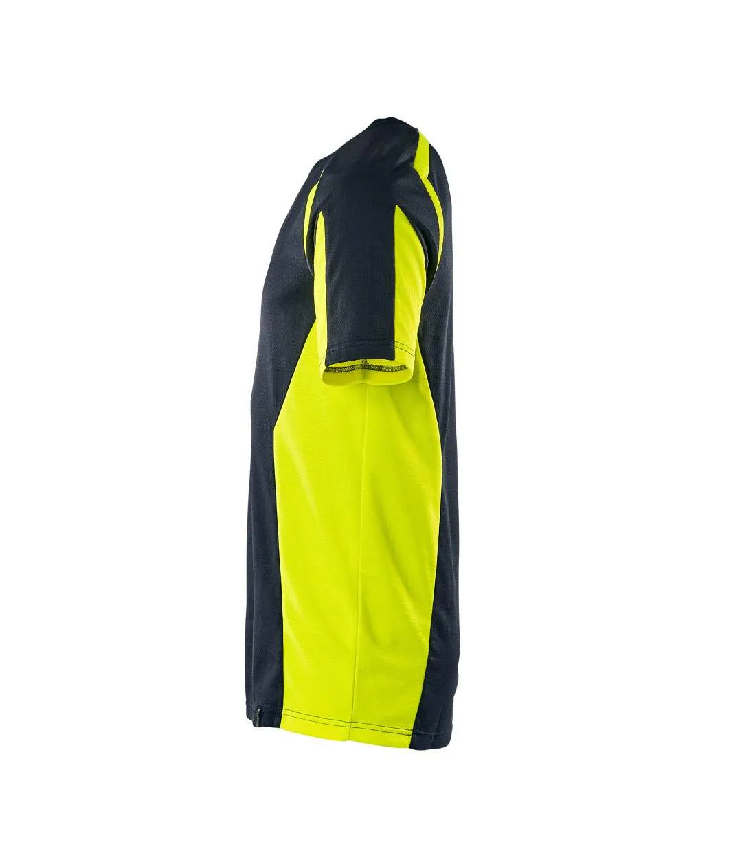Mens Accelerate Safe T-shirt Dark Navy Yellow Mascot-3