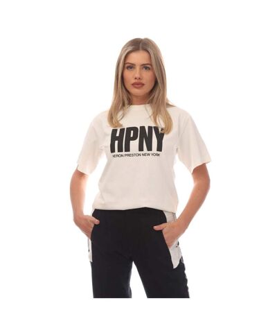 T-shirt femme blanc / noir Heron Preston
