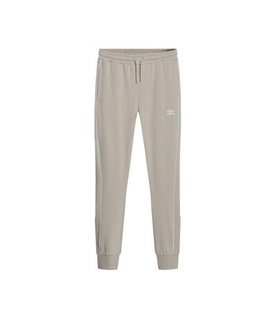 Mens Panelled Jogging Bottoms Pelican Brilliant White Umbro