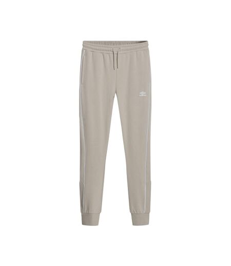 Mens Panelled Jogging Bottoms Pelican Brilliant White Umbro