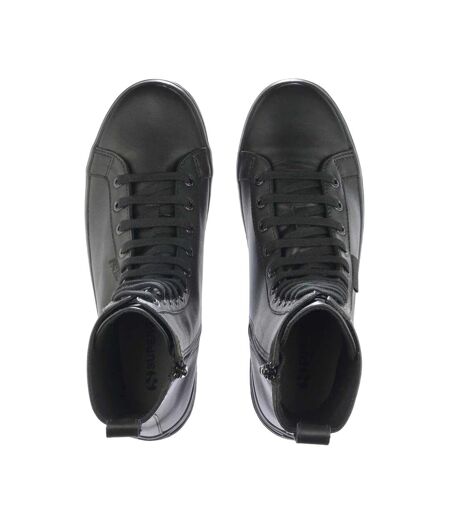 Bottines De Combat Alpina Femme Noir Total Superga