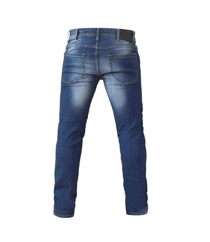 Duke Mens Ambrose King Size Tapered Fit Stretch Jeans (Vintage Blue) - UTDC180