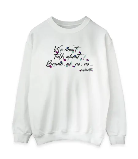 Disney - Sweat ENCANTO WE DONT TALK ABOUT BRUNO NO NO - Femme (Blanc) - UTBI16922