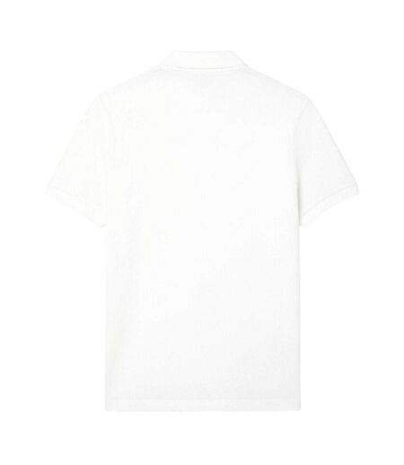 Mens Paris Open Collar Polo Shirt White Lacoste