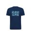 Mens Falmouth Printed Organic T-shirt Navy Mountain Warehouse-2