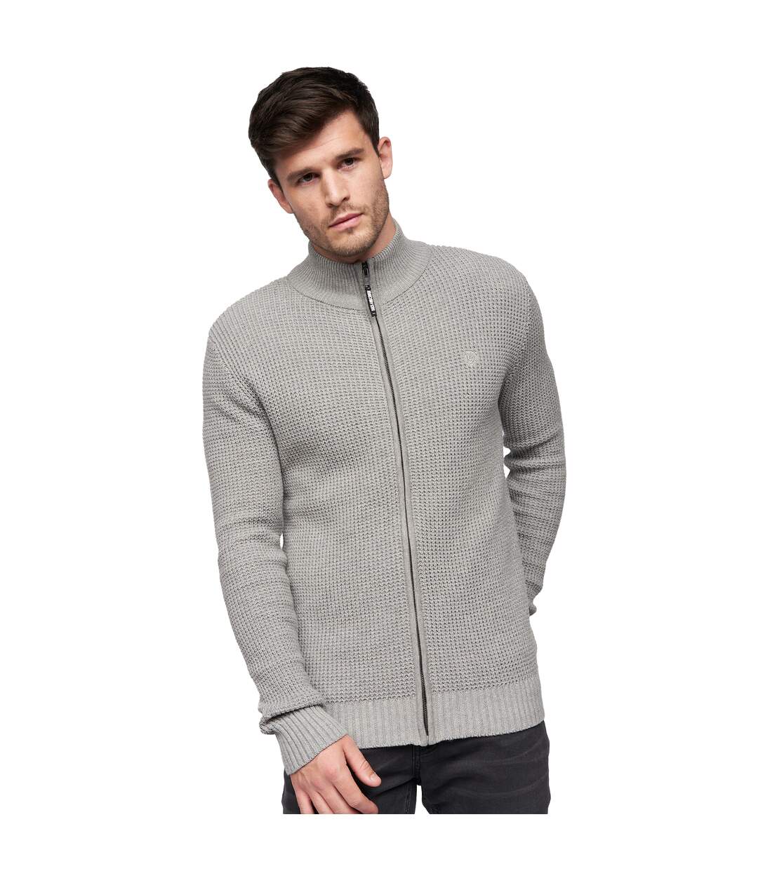 Pull gardfire homme gris chiné Duck and Cover-4