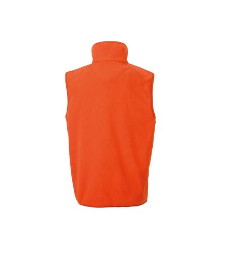 Core adults unisex microfleece gilet orange Result