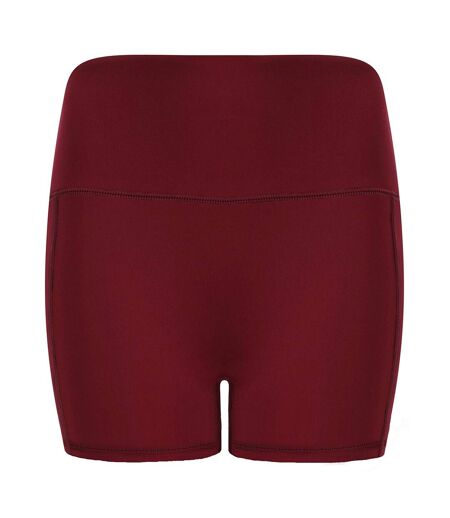Tombo Womens/Ladies Pocket Shorts (Dark Burgundy)