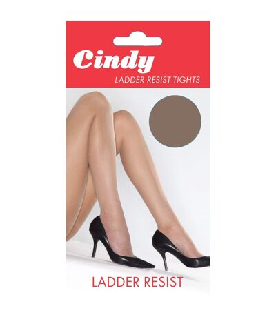 Cindy Womens/Ladies Ladder Resist Tights (1 Pair) (Paloma Mink)