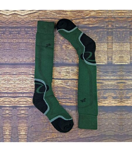1 Pack Mens Merino Wool Long Knee High Green Socks