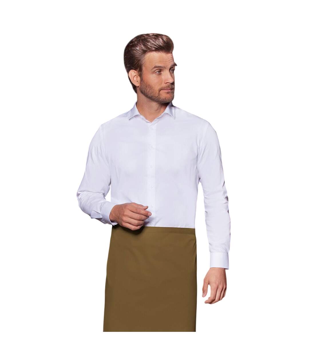 Tablier basic bistro taille unique brun-beige Karlowsky-2