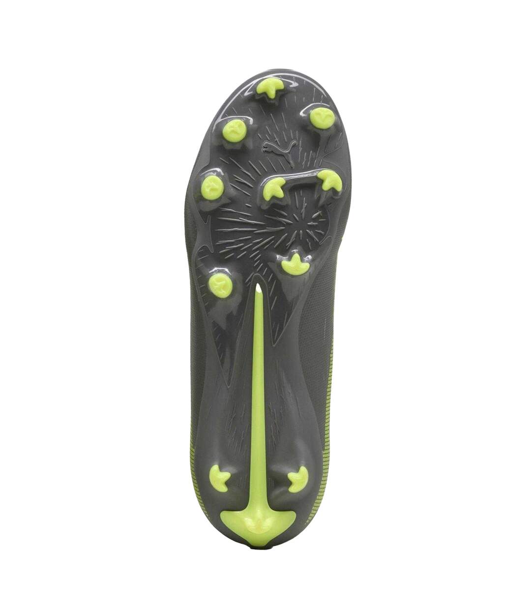 Chaussures De Foot Pour Terrain Ferme Ultra Play Enfant Argenté Jaune Puma-4