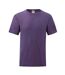 T-shirt Valueweight Homme Violet Chiné Fruit Of The Loom-1