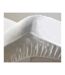 Protège matelas - Molleton finition PVC anti acarien - 140 x 190 cm - Blanc